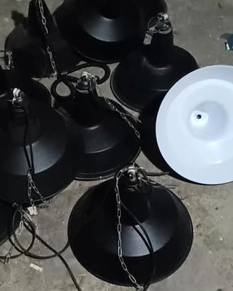 10 lampade industriali a sospensione
