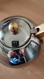 caffettiera vintage gottinghen nuova acciaio inox 