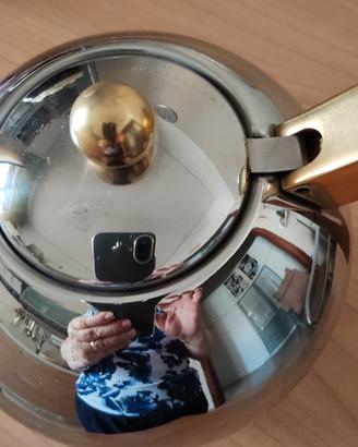caffettiera vintage gottinghen nuova acciaio inox 