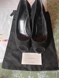 décolleté donna Gucci tg 36,5 in camoscio 