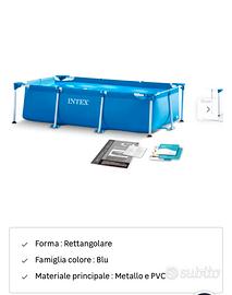 Piscina intex rettangolare 300x200x75