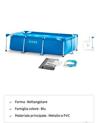 Piscina intex rettangolare 300x200x75