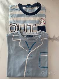 2 magliette pigiama bimbo 8 anni Original Marines