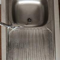lavabo cucina da incasso 1 pozzetto con rubinetto