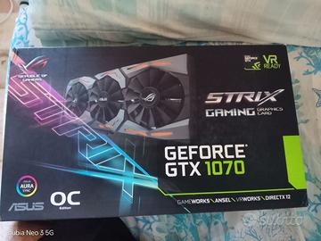 Scheda video Nvidia 1070 asus strix OC edition.