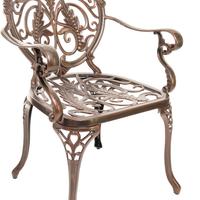 Sedia giardino modello Parigi alluminio pressofuso