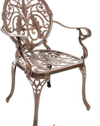 Sedia giardino modello Parigi alluminio pressofuso