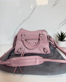 Balenciaga Neo City Mini Rosa Pelle pari al nuovo