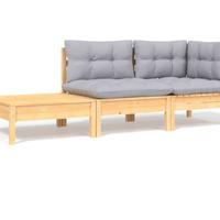 set in legno da giardino o terrazzo