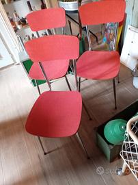 sedie in formica rosse 