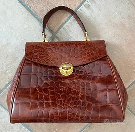 Borsa a mano in vera pelle
