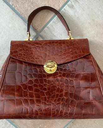 Borsa a mano in vera pelle