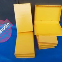 32 custodie gialle per vhs videocassette