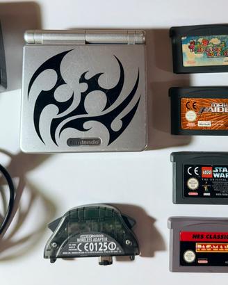 Nintendo Game Boy Advance tribal SP + Giochi