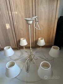 Lampadario shabby-country