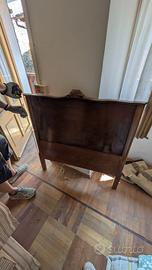 testiera singola in legno vintage