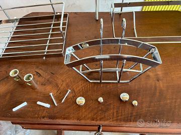 Set organizer da cucina in acciaio