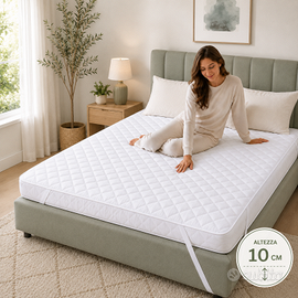 Topper Imbottito 120×200 cm Piazza e Mezza