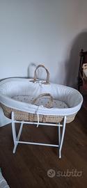 Cesta culla Pali montessori con supporto dondolo