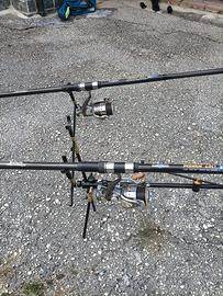 Set pesca completo 2 canne