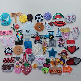 Set, Lotto 50 toppe patches miste, vari soggetti