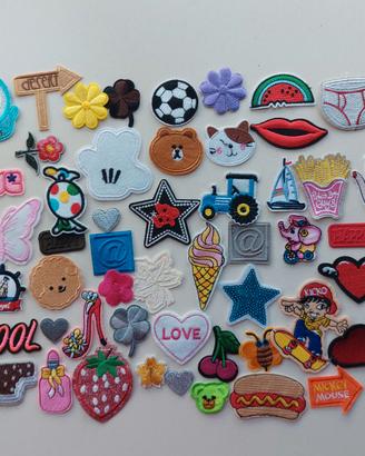 Set, Lotto 50 toppe patches miste, vari soggetti