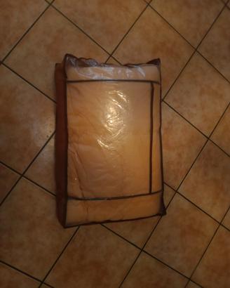 Piumone a una piazza a quadrati color pesca