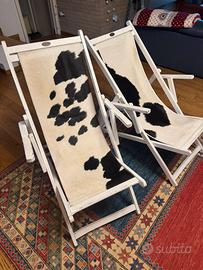 Sedie sdraio di cavallino