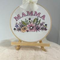 Quadro ricamato e colorato a mano 🪡🎨