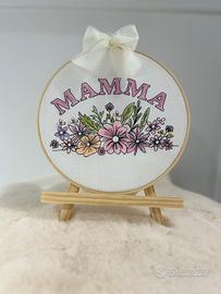 Quadro ricamato e colorato a mano 🪡🎨