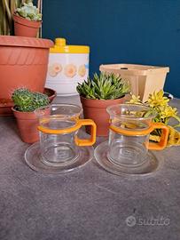 Tazzine da caffè con piattino in melamina