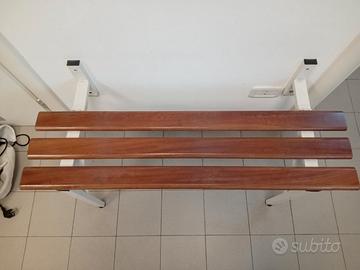 panca appendiabiti modulabile a muro