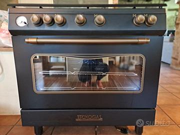 Cucina Tecnogas nero opaco 90x60