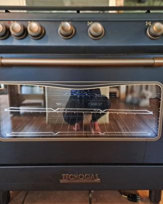 Cucina Tecnogas nero opaco 90x60