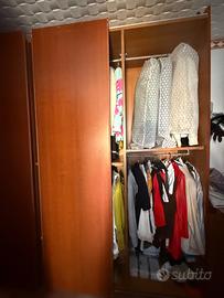 Armadio, comodini , rete matrimoniale camera letto