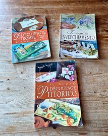 Trio manuali tecniche decoupage 
