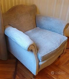 Coppia poltrone vintage anni '40 tipo club inglese
