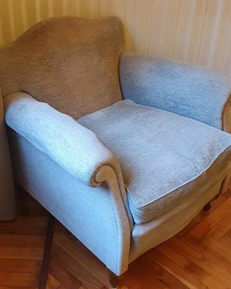 Coppia poltrone vintage anni '40 tipo club inglese