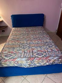 Letto artigianale piazza e mezza in legno massello