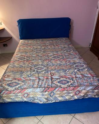 Letto artigianale piazza e mezza in legno massello