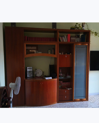 Parete attrezzata legno