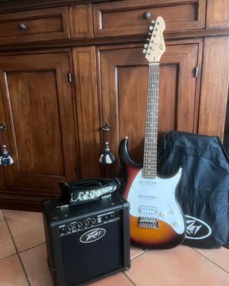 Chitarra elettrica Peavey con amplificatore