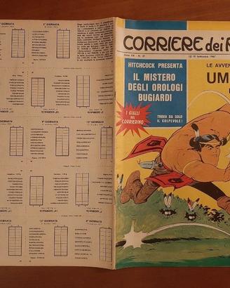 CORRIERE DEI PICCOLI Ed.Corsera. N.37 1967. PRATT.