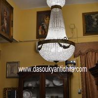 Lampadario 160 cm. stile Impero a mongolfiera