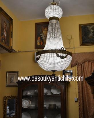 Lampadario 160 cm. stile Impero a mongolfiera