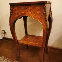 Tavolino intarsiato stile 700 Manifattura Bertoni