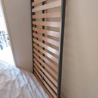 materasso memory e rete ortopedica con doghe in le