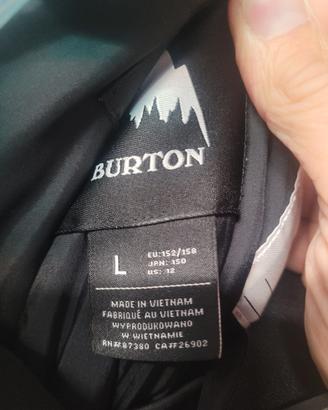 salopette BURTON perfetta 12 anni ragazzo