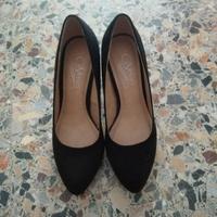 Decollete nere tacco basso da hostess