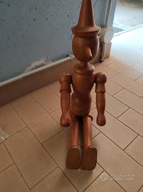 pinocchio in legno 60 cm